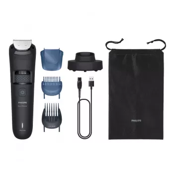 Barzdos kirpimo mašinėlė Philips BT5780/15 su plaukų rinktuvu, 0,4–20 mm, 40 žingsnių, belaidė