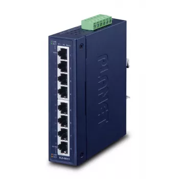 PLANET IGS-801T IP30 8 prievadų pramoninis Gigabit Ethernet jungiklis