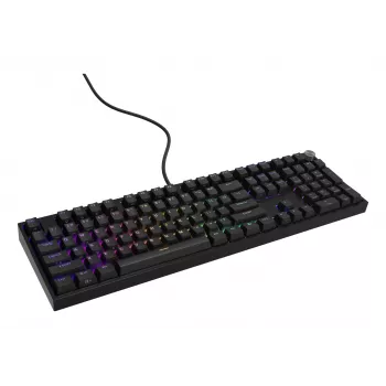 Mechaninė klaviatūra Genesis THOR 404 – pilno dydžio 100% USB QWERTY anglų, juoda, RGB