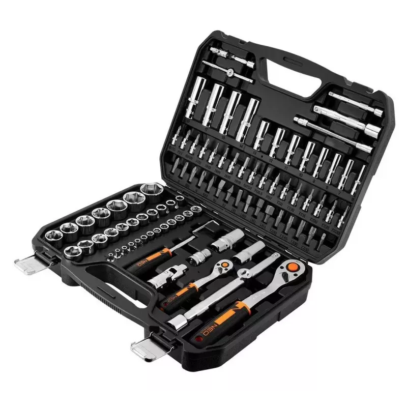 Veržliarakčių komplektas NEO Tools 10-062, 1/2 colio pavara, 10 dalių