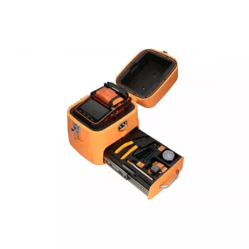 Suvirinimo aparatas pluoštiniams kabeliams Extralink AI-9, 7800mAh baterija, LED lempa, LCD 5,1 colio