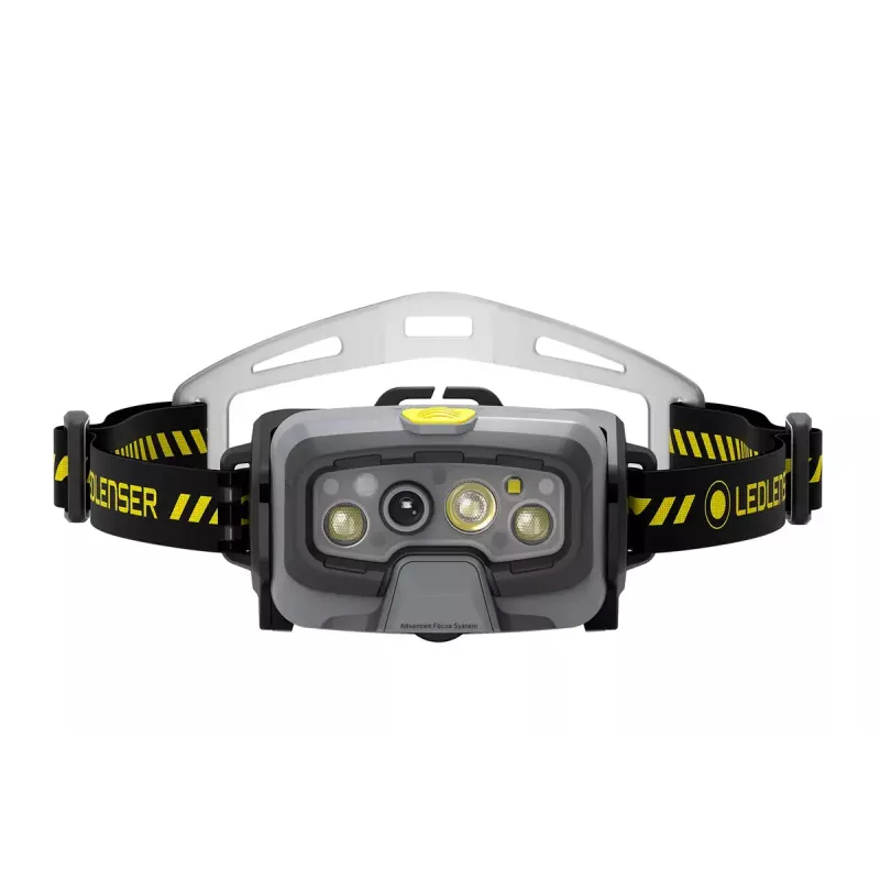 Priekinė LED lempa su galvos juosta Ledlenser HF8R Work Black, IP68, 20 lm