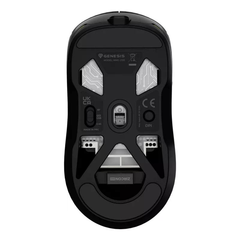 GENESIS NMG-2193 pelė žaidimams Ambidextrous Bluetooth + USB Type-C Optinė 26000 DPI