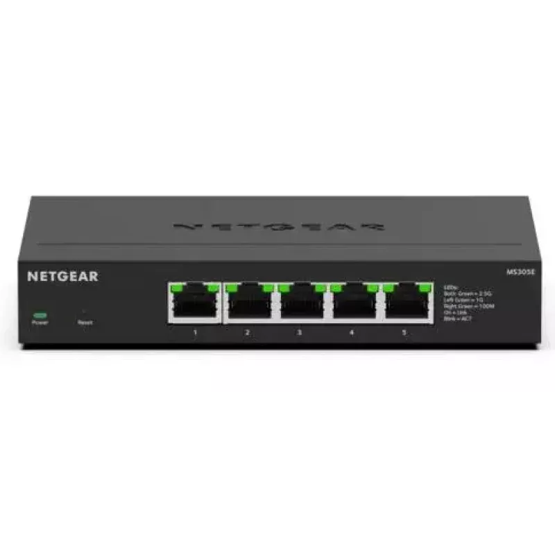NETGEAR MS305E nevaldomas 2,5G Ethernet jungiklis (100/1000/2500) juodas