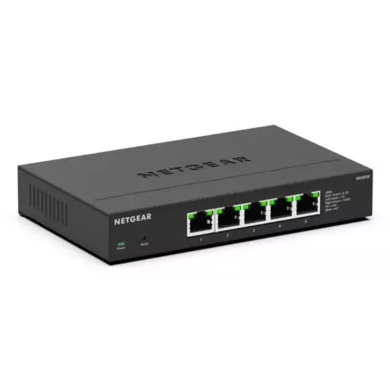 NETGEAR MS305E nevaldomas 2,5G Ethernet jungiklis (100/1000/2500) juodas