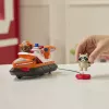 PAW Patrol Fire Rescue: Zuma gelbėjimo valtis su figūrėle, gelbėjimo ratu, meškėnu ir žaisline valtimi, vaikiški žaislai berniukams ir mergaitėms nuo 3 metų