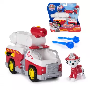 Žaislinis gaisrinis automobilis Spin Master Marshall Rescue Fire Engine su figūrėle, sviediniais, plastikinis, nuo 3 m.
