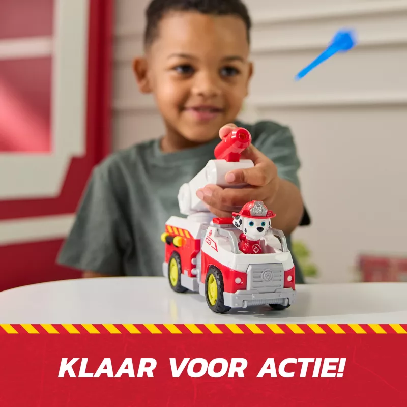 Žaislinis gaisrinis automobilis Spin Master Marshall Rescue Fire Engine su figūrėle, sviediniais, plastikinis, nuo 3 m.