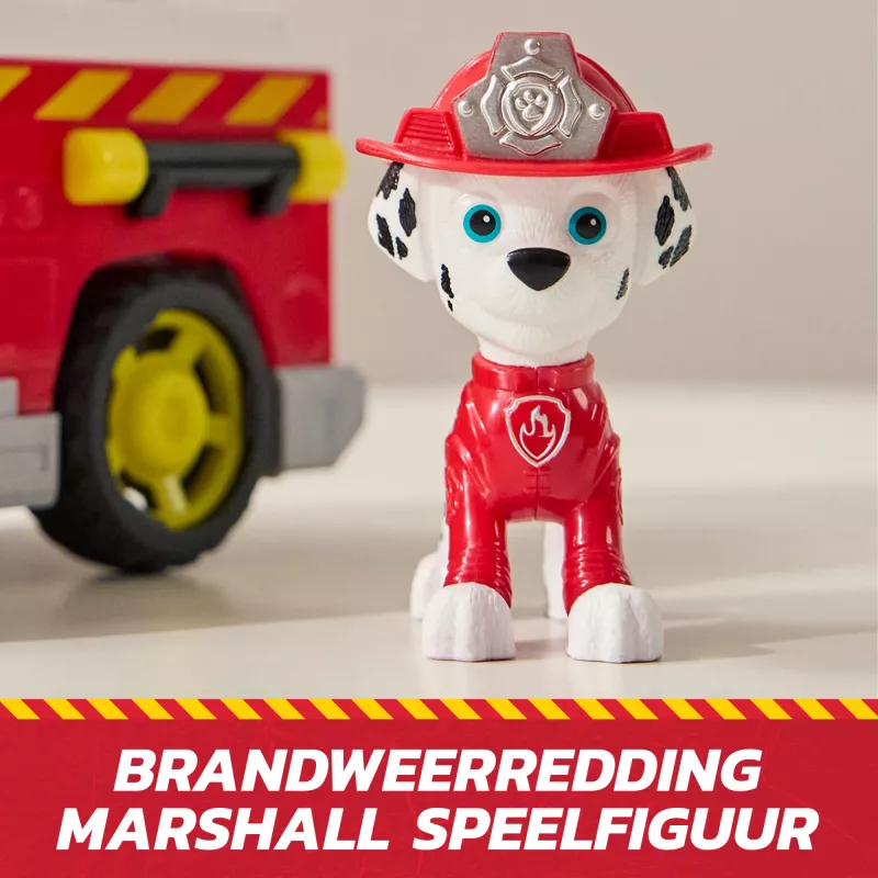 Žaislinis gaisrinis automobilis Spin Master Marshall Rescue Fire Engine su figūrėle, sviediniais, plastikinis, nuo 3 m.