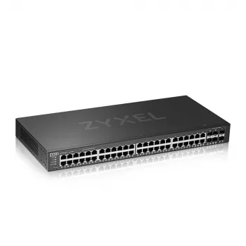 Zyxel GS2220-50-EU0101F valdomas L2 Gigabit Ethernet komutatorius (44 prievadai RJ-45 + kombinuoti/SFP, 100 Gbit/s, juodas)