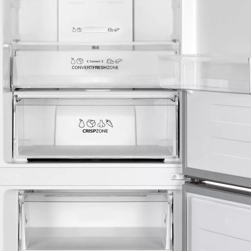 Gorenje Kombinuotas šaldytuvas-šaldiklis NRK619CAXL4 SI, 304 L, SN-N, 6 kg/24h, C, Fresh zone skyrius, Pilka