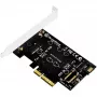 SILVERSTONE SST-ECM20 vidinė PCIe sąsajos plokštė M.2 NVMe ir SATA SSD