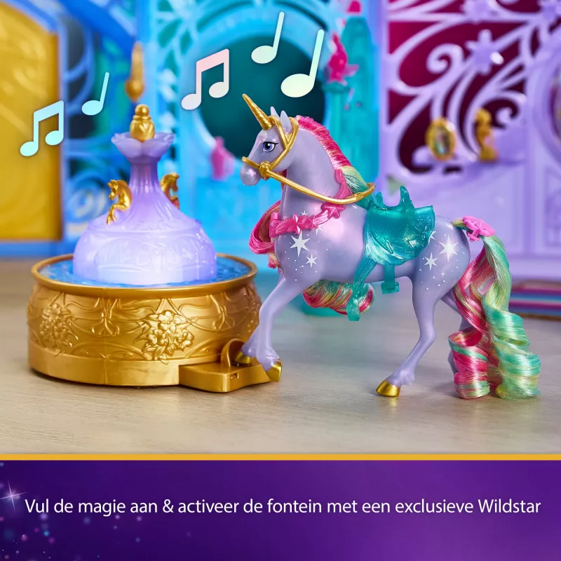 Žaidimų rinkinys Spin Master Unicorn Academy Starglow fontanas ir arklidės su šviesos ir garso efektais