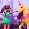 Mini lėlių rinkinys Usorteret Unicorn Academy Ava & Leaf Power of Friendship su permatomu balnu ir 2 aksesuarais, 168 mm, plastikas
