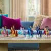 Mini lėlių rinkinys Usorteret Unicorn Academy Ava & Leaf Power of Friendship su permatomu balnu ir 2 aksesuarais, 168 mm, plastikas