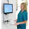 ERGOTRON Styleview sėdėjimo-stovėjimo vertikalus kėlimo stovas pacientų kambariui (baltas)