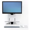 ERGOTRON Styleview sėdėjimo-stovėjimo vertikalus kėlimo stovas pacientų kambariui (baltas)