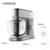 Kenwood kMix Special Edition KMX760ACH stacionarus maišytuvas — 1000 W, chromuotas, nerūdijančio plieno dubuo