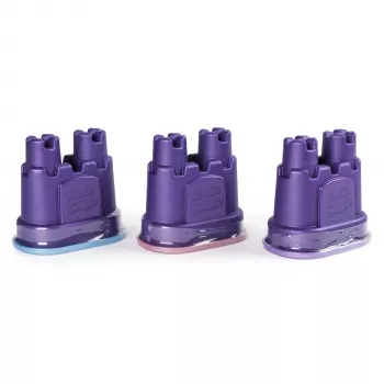 Kinetic Sand Shimmer 3 rinkinys su formelėmis ir 12 uncijų smėlio, vaikų kinetinis smėlis, 4 m., netoksiškas, plastikas, mėlyna, rožinė, violetinė