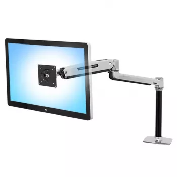ERGOTRON Lx stalo tvirtinimo ranka monitoriui sėdint-stovint (poliruotas aliuminis)