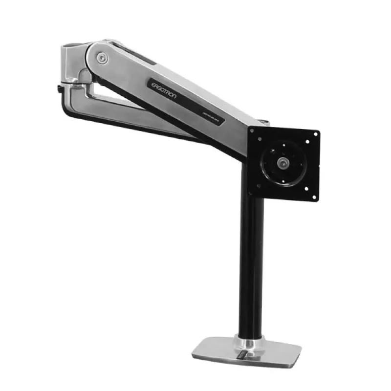 ERGOTRON Lx stalo tvirtinimo ranka monitoriui sėdint-stovint (poliruotas aliuminis)