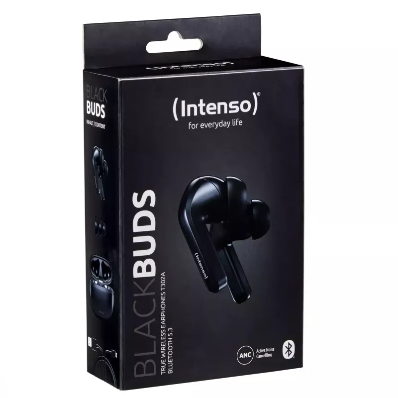 Intenso Black Buds T300A belaidės ausinės