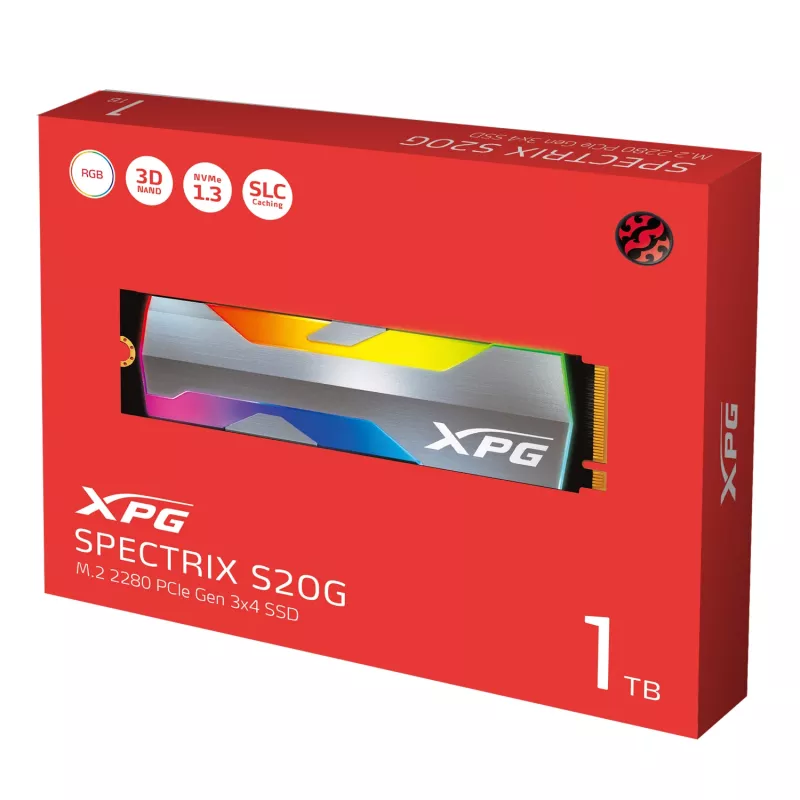 SSD diskas XPG SPECTRIX S20G 1 TB M.2 PCI Express 3.0 NVMe