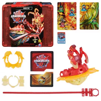 Bakugan Baku-tin su Special Attack Mantid, pritaikoma sukimosi figūrėlė ir žaislų laikymo dėžutė, vaikams nuo 6 metų
