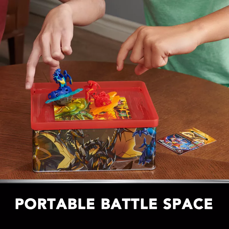 Bakugan Baku-tin su Special Attack Mantid, pritaikoma sukimosi figūrėlė ir žaislų laikymo dėžutė, vaikams nuo 6 metų