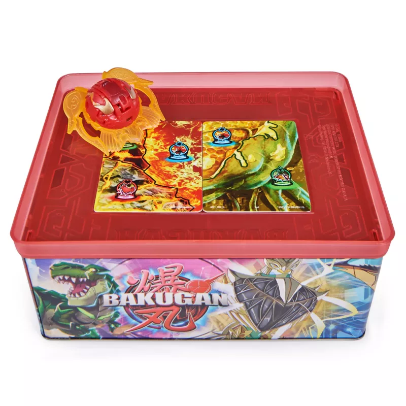 Bakugan Baku-tin su Special Attack Mantid, pritaikoma sukimosi figūrėlė ir žaislų laikymo dėžutė, vaikams nuo 6 metų