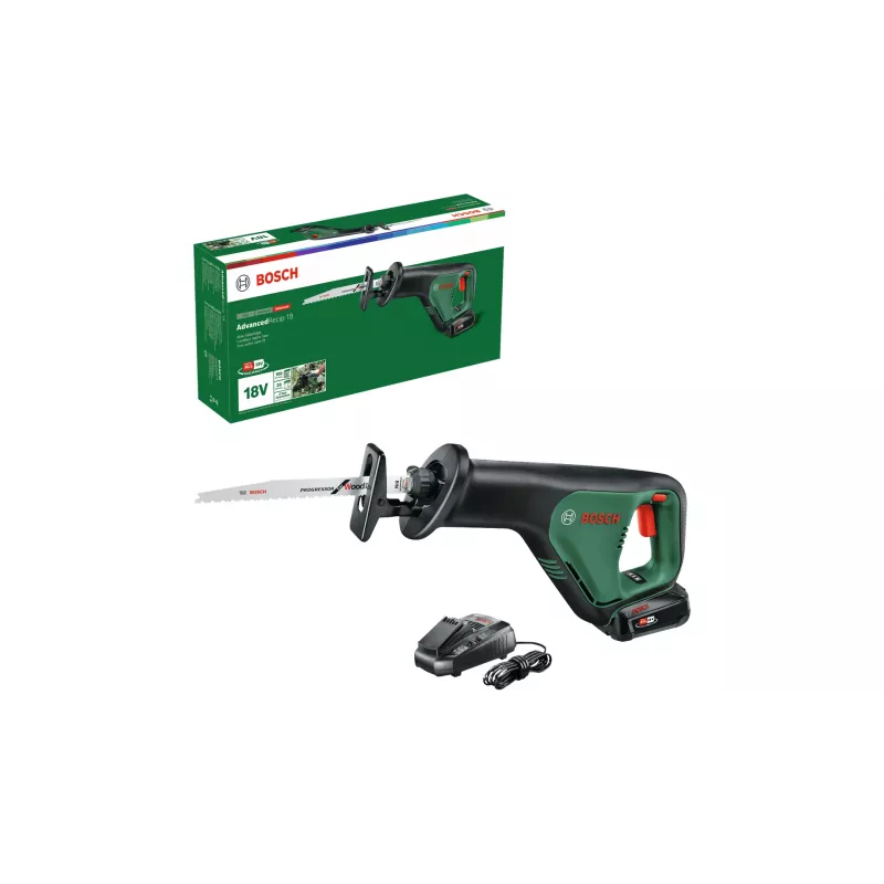 Bosch AdvancedRecip 18 belaidis pjūklas 300 sm/min Juoda, Žalia