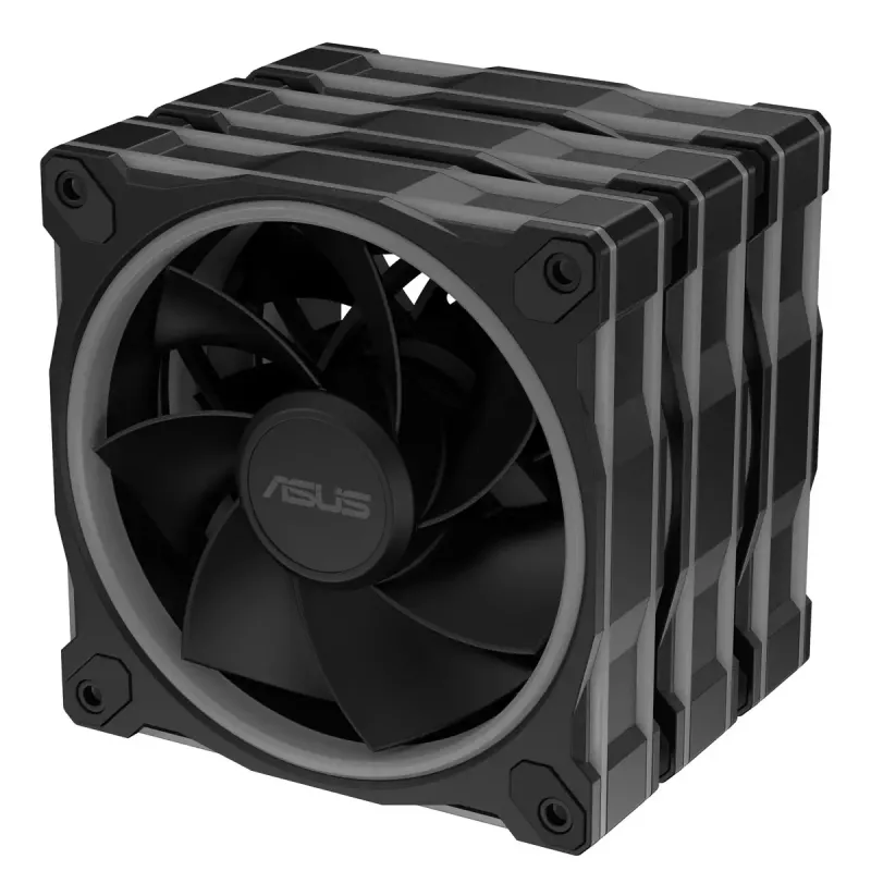 ASUS Prime MR120 ARGB Reverse Black 3in1 kompiuterio korpuso ventiliatorius 12 cm 3 vnt.