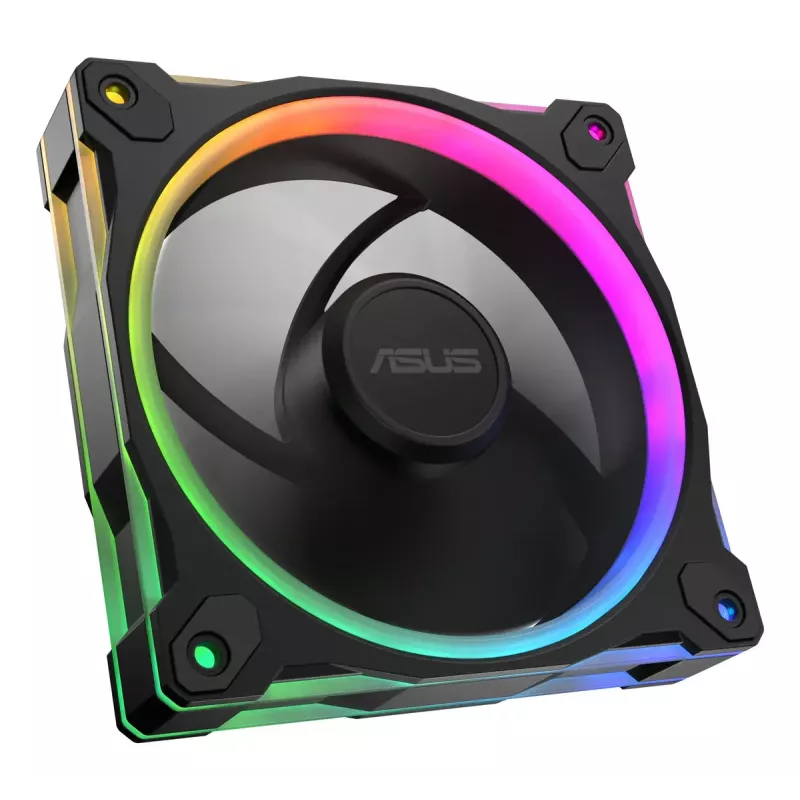 ASUS Prime MR120 ARGB Reverse Black 3in1 kompiuterio korpuso ventiliatorius 12 cm 3 vnt.