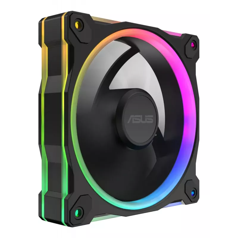 ASUS Prime MR120 ARGB Reverse Black 3in1 kompiuterio korpuso ventiliatorius 12 cm 3 vnt.