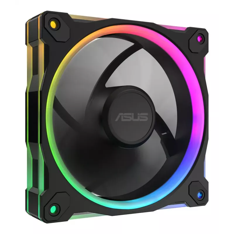 ASUS Prime MR120 ARGB Reverse Black 3in1 kompiuterio korpuso ventiliatorius 12 cm 3 vnt.