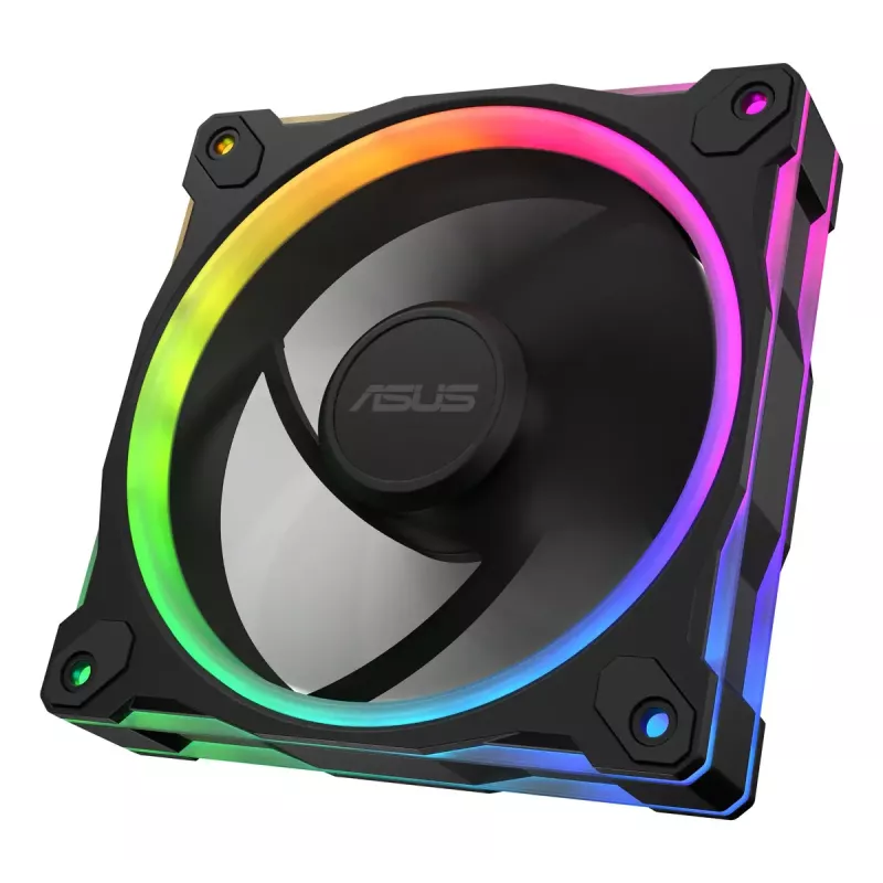 ASUS Prime MR120 ARGB Reverse Black 3in1 kompiuterio korpuso ventiliatorius 12 cm 3 vnt.