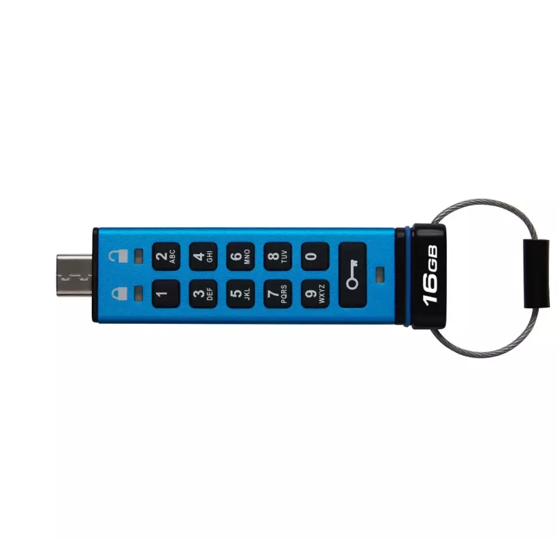Kingston Technology IronKey 16GB USB-C klaviatūra 200C, FIPS 140-3 Lvl 3 AES-256
