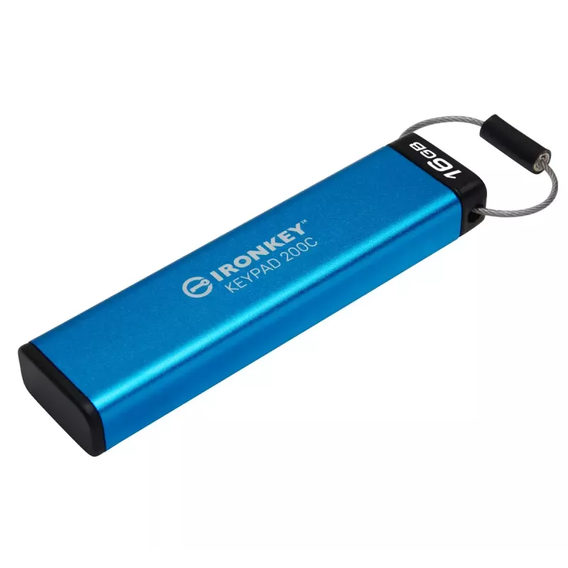 Kingston Technology IronKey 16GB USB-C klaviatūra 200C, FIPS 140-3 Lvl 3 AES-256