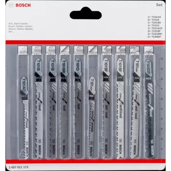 Bosch 2 607 011 172 pjūklo geležtė 10 vnt., skirta dėlionėms