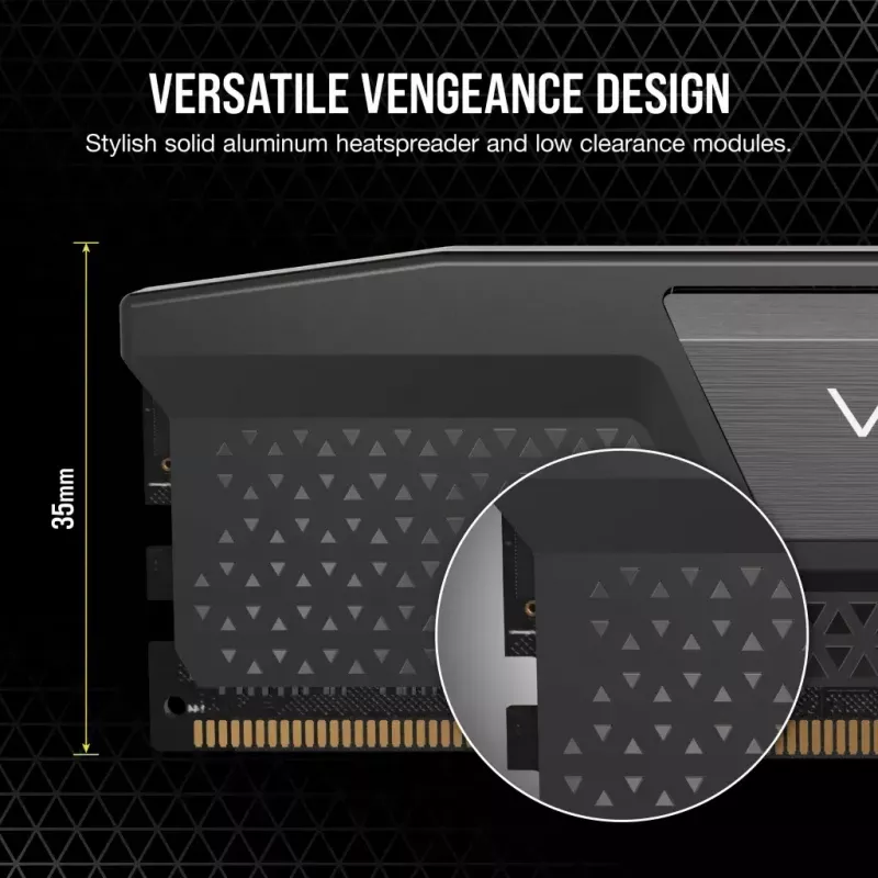 DIMM 96 GB DDR5-6800 (2x 48 GB) Dual-Kit, Arbeitsspeicher schwarz, CMK96GX5M2B6800C40, Vengeance, INTEL XMP