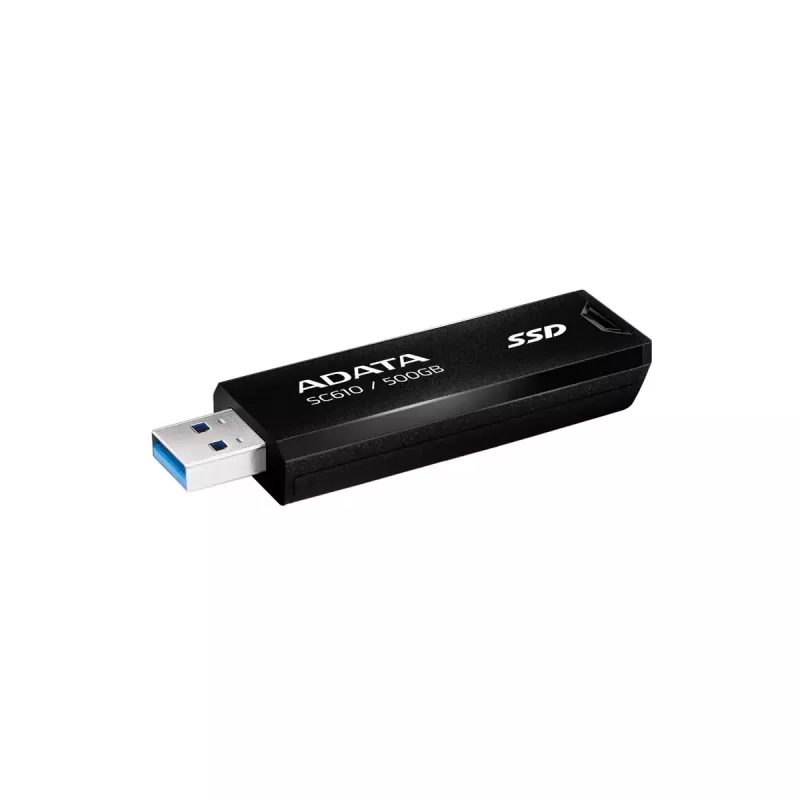 USB atmintinė ADATA SC610 500 GB USB-A 3.2 Gen 2 (10 Gbit/s) 550/500 MB/s, juoda