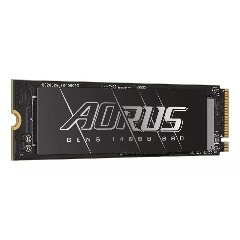 M.2 NVMe SSD GIGABYTE AORUS Gen5 14000 — 4 TB, PCIe 5.0, Skaitymas 14100 MB/s, Rašymas 12600 MB/s