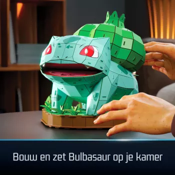 4D Build Pokémon Bulbazaur 3D modelio rinkinys, Kanto pirmųjų partnerių kolekcija, 195 detalės, nuo 12 metų