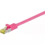 Tinklo kabelis Goobay 91578 RJ-45 Cat7 0,5m rausvai violetinis