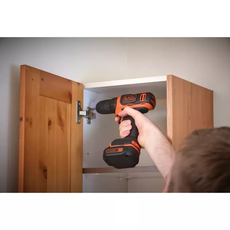 Pistolinis grąžtas Black & Decker BDCDD12-QW, be rakto, 1.5 Ah