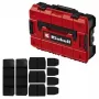 Dėžutė smulkioms detalėms Einhell E-Case S-F polipropilenas juoda raudona 42x28x9.5 cm