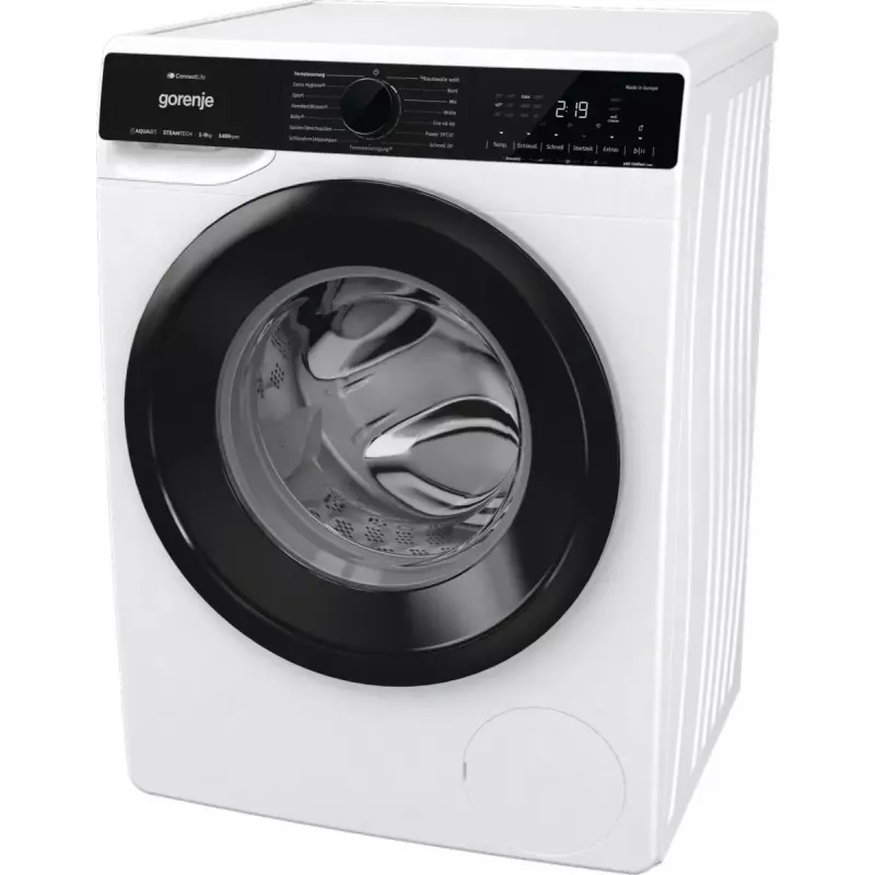 Skalbimo mašina Gorenje G600 WPNA94A1TS priekinė 9 kg 1300 aps/min Balta A