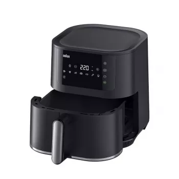 Karšto oro gruzdintuvė Braun Household MultiFry 5 HF5030 — 1700 W, 6,0 l krepšelis, juoda/sidabrinė
