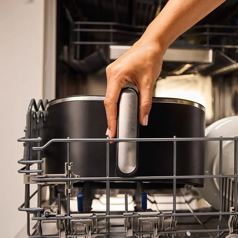 Karšto oro gruzdintuvė Braun Household MultiFry 5 HF5030 — 1700 W, 6,0 l krepšelis, juoda/sidabrinė