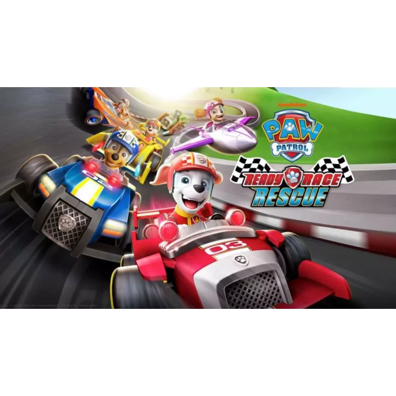 PAW Patrol Ready, Race, Rescue Rubble’s Race & Go Deluxe Transporto priemonė su garsais, 3+
